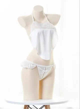 Women Retro Suspender Lingerie Set 