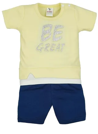 Macitoz Baby Boys Stylish 3D printed Cotton Top and Bottom Set for Your baby boy Stylish Cute Cotton T-shirt and Shorts Dress with 3D print for Infant Toddler Baby Boys 