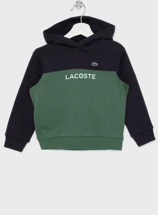 Kids Color Block Logo Hoodie 