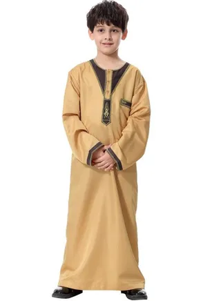 42 Pack Round Neck Kandora Beige/Black 