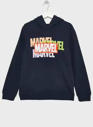 Kids Marvel Logo Hoodie 