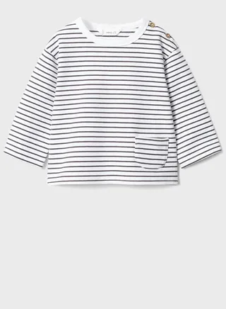Kids Stripe Crew Neck T-Shirt 