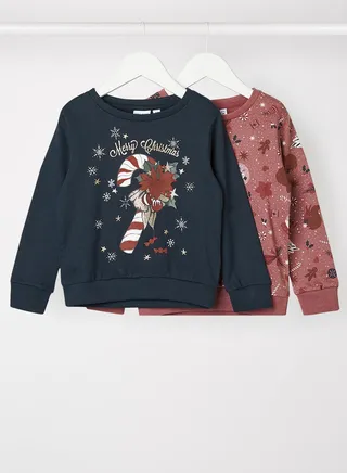 Kids 2 Pack Christmas Sweatshirt 