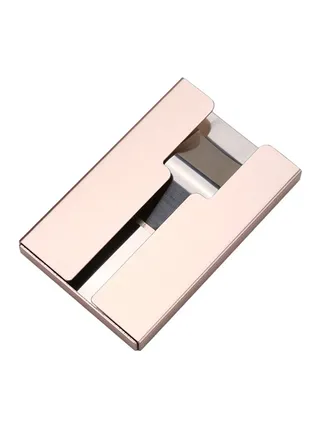 Aluminum Card Case Gold 