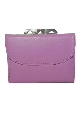 Genuine Leather Ladies Wallet Purple 