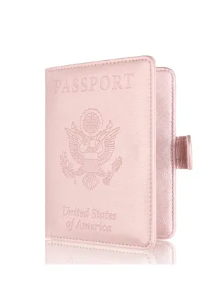 Passport And Card Holder Pink 