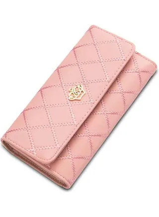 Sleek Lightweight Casual Wallet Pink 