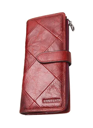 Leather Wallet Red 