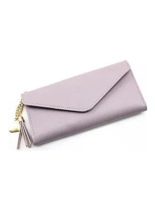 Sleek Lightweight Casual Wallet Light Purple 