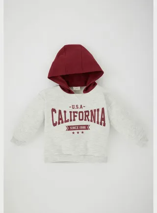 Infant Text Print Hoodie 