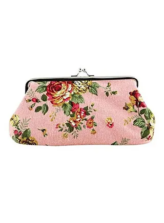 Flower Pattern Money Purse Multicolour 