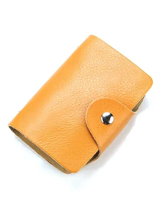 26 Slots Business ID Card Case Brown 