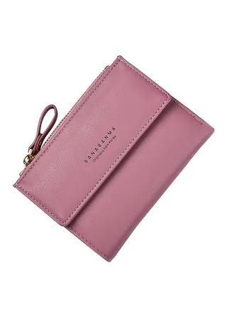 Multifunctional Leather Wallet Light Purple 