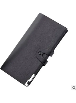 Men's Long Wallet Black 