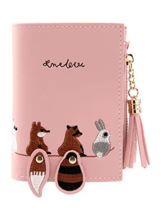 Female Small Fashion PU Wallet multicolour 