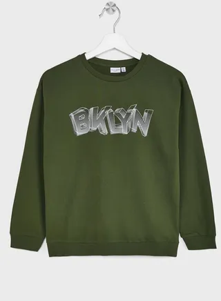 Kids Slogan Sweatshirt 