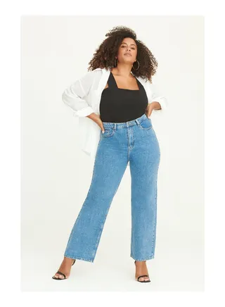 Hattie High Rise Straight Jeans 