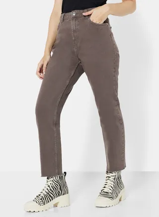 Emily Crop Straight Fit Jeans 