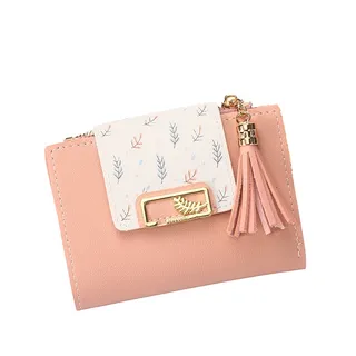 Pu Leather Fashion Women's Wallet Orange 