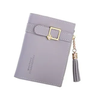 Fringed Easy To Carry Letter Card Bag Grey 
