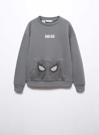 Kids Text Print Crew Neck Sweatshirt 