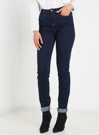 Straight Fit Jeans Blue 