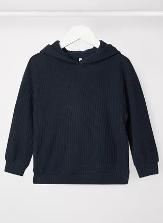 Kids Ribbed Hoodie 