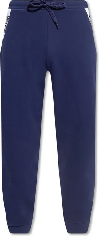 Moschino Logo-Printed Trim Drawstring Track Pants