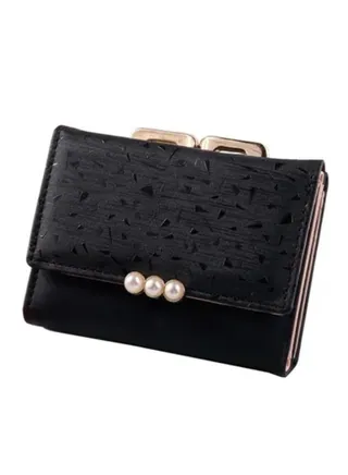 Buckle Closure Solid Design Wallet 