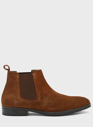 Genuine Suede Leather Chelsea Boots