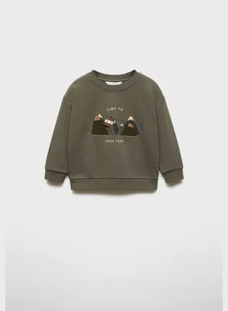 Kids Mountain Print Sweatshirt 