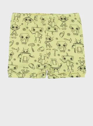 Infant Robo Print Shorts 