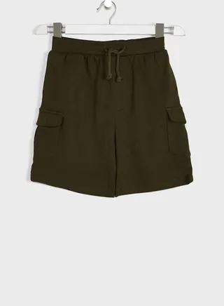 Boys Cargo Soild Shorts 