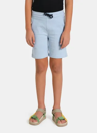 Casual Basic Comfort Chino Shorts Light Blue 