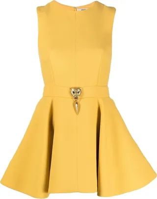 Panther Plaque Mini Dress