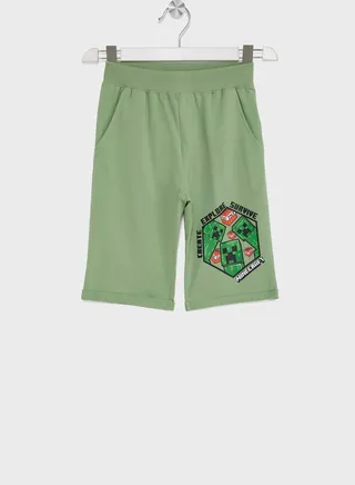 Minecraft Boys Printed Shorts 
