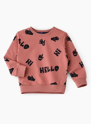 Aop sweat top 