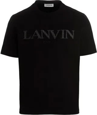 Lanvin Logo Embroidered Crewneck T-Shirt