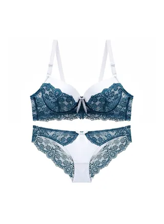 Comfy B C Cup Thin Cup Lace Bra Panty Set Women's Underwear Set . 