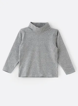 Basic solid turtle neck t-shirt 