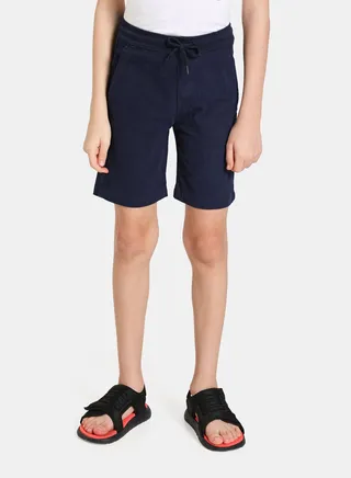 Casual Basic Comfort Chino Shorts Dark Blue 