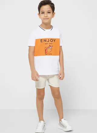 Boys Stone Chino Shorts 