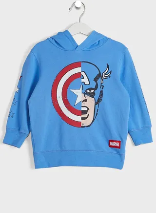 Kids Captain America Milo Hoodie 