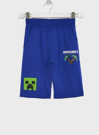 Minecraft Boys Printed Shorts 