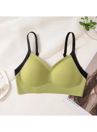 Lingerie Semi-fixed cup push-up soft support Seamless bra Breathable and beautiful back piece bra. 