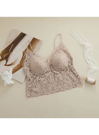 Erotic Lace Perspective Open Bra Lingerie Suit. 