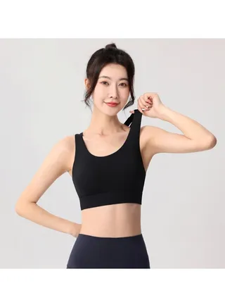 Sports underwear thin strap fixed one cup quick dry sweat fitness running beauty back. 
