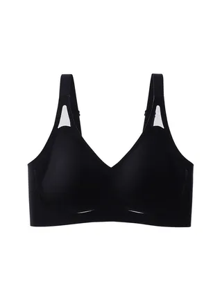 Seamless and underwire sleep bra Jelly strip soft support fixed cup thin maintenance bra. 