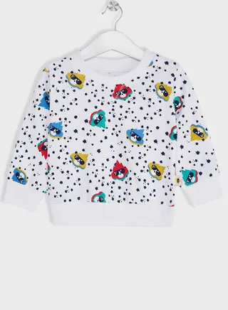 Infant Monkey Print Sweatshirt 