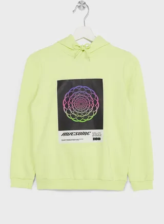 Boys Graphic Printed Hoodie 